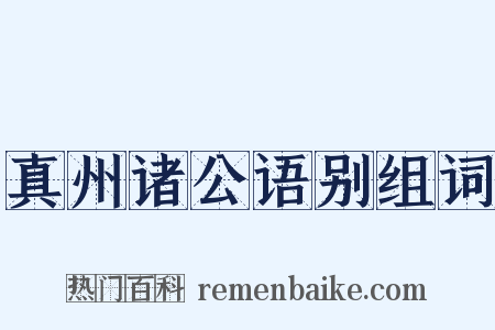 真州诸公语别组词是什么意思的图片